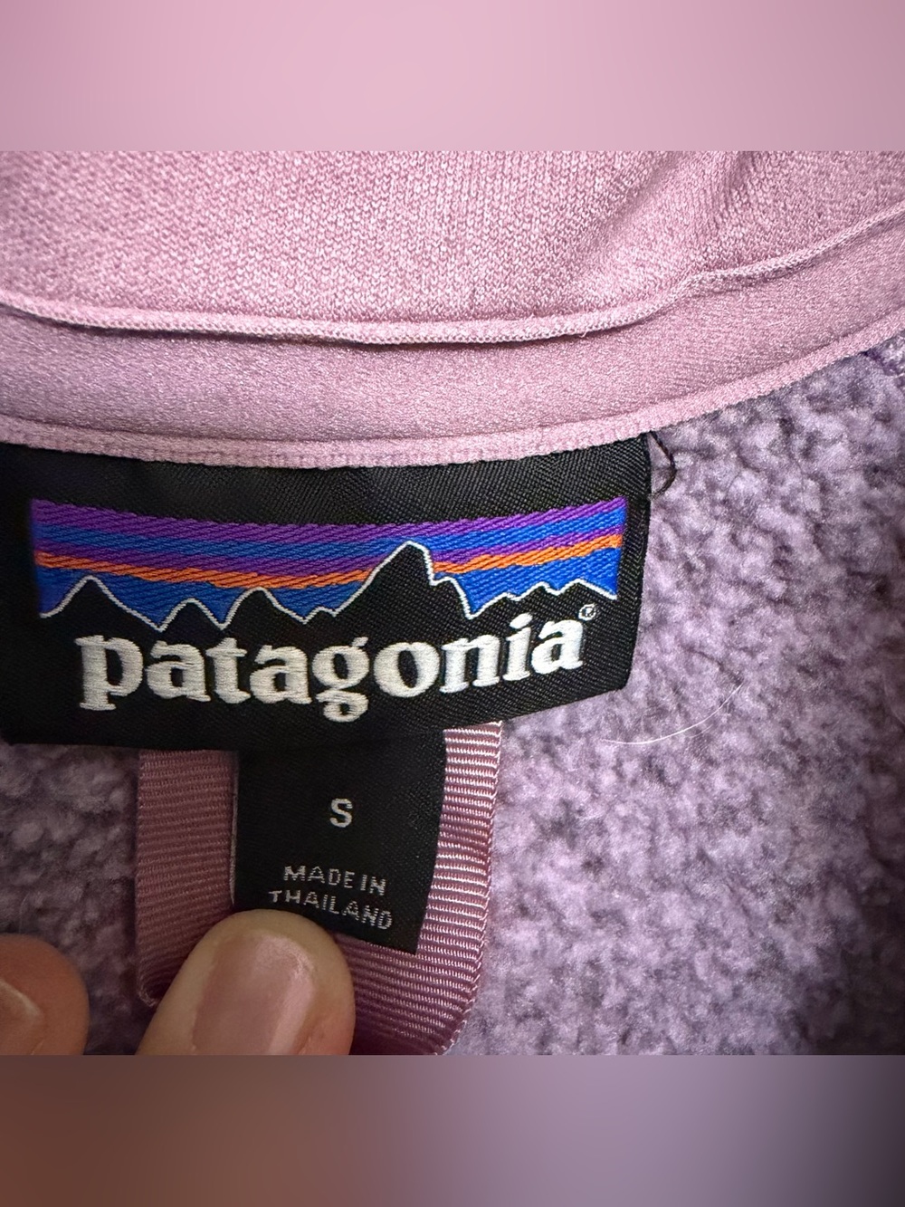 Patagonia Better Sweater Heathered Lavender Quarter-Zip Fleece Pullover Small - Picture 5 of 8